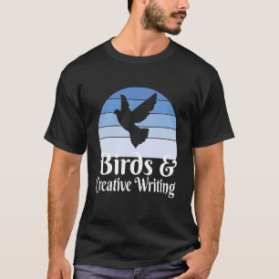 鳥とクリエイティブ書の Tシャツ