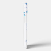 鳥とケージのアクアブルー名電話ケース Case-Mate iPhoneケース (裏面 / 右)