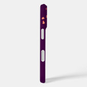 鳥とケージのオレンジと紫の名前iPhoneケース Case-Mate iPhoneケース (裏面 / 右)