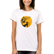 鳥とシンガーシルエット