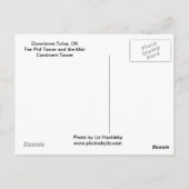 鳥とタルサのダウンタウン ポストカード (裏面)