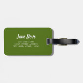 鳥とハトの恋人の贈り物のためのホワイト鳩 ラゲッジタグ (裏面横)