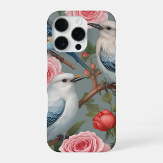 鳥とバラiPhone 16 Proケース iPhone 16 Proケース