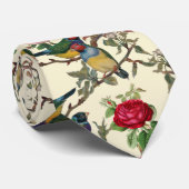 鳥とビクトリアンバラスクラップブックチンジーレトロ ネクタイ (ロール)