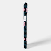 鳥とピンクの牡丹の花と葉の花 Case-Mate iPhoneケース (裏面 / 右)