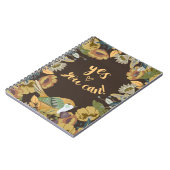 鳥とフローラのフォークアート ノートブック (左側)