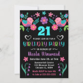 鳥とフローラメキシカンフェスタ誕生日パーティー 招待状 (正面)