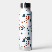 鳥とベリーのロシアのスタイル ウォーターボトル (左面)
