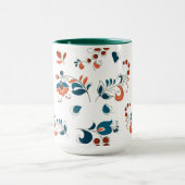 鳥とベリーのロシアのスタイル マグカップ (中央)