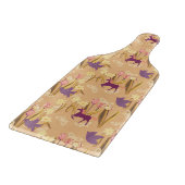 鳥とユニコーンon春草原 カッティングボード (角)