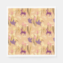 鳥とユニコーンon春草原