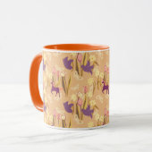 鳥とユニコーンon春草原 マグカップ (正面左)