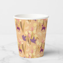 鳥とユニコーンon春草原