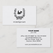 鳥とリース 名刺 (正面/裏面)