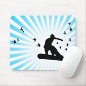 鳥と一緒にボード。 マウスパッド (マウス)