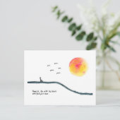 鳥と一緒に飛ぶ ポストカード (スタンド正面)