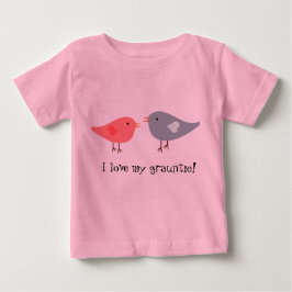 鳥と一緒に「私はグアンタイが大好き！ ベビーTシャツ