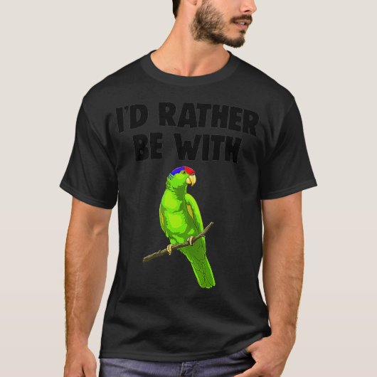 鳥と一緒の方がいい Tee シャツ 面白いペット (正面)