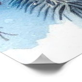 鳥と冬の風景10 ポスター (角)