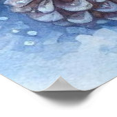 鳥と冬の風景17 ポスター (角)