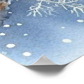 鳥と冬の風景18 ポスター (角)