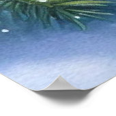 鳥と冬の風景22 ポスター (角)