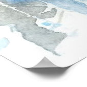 鳥と冬の風景25 ポスター (角)