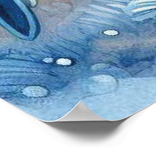 鳥と冬の風景27 ポスター (角)