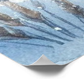 鳥と冬の風景28 ポスター (角)