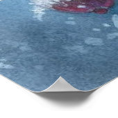 鳥と冬の風景30 ポスター (角)