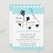 鳥と凧のブライダルシャワー 招待状 (正面/裏面)