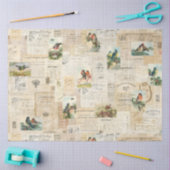 鳥と動揺して文書のエフェラティッシュペーパー 薄葉紙 (クラフト)