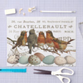 鳥と卵のヴィンテージ市フランスの名の分離 薄葉紙 (クラフト)