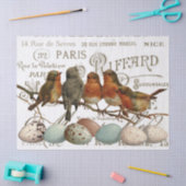 鳥と卵のヴィンテージ市フランスの名の分離 薄葉紙 (クラフト)