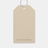 鳥と家は粗末なシック ギフトタグ (裏面)