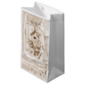 鳥と家は粗末なシック スモールペーパーバッグ (正面アングル)