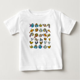 鳥と小鳥 ベビーTシャツ