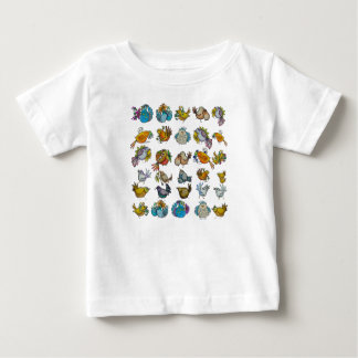 鳥と小鳥 ベビーTシャツ