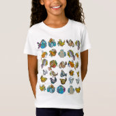 鳥と小鳥 Tシャツ (正面)
