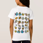鳥と小鳥 Tシャツ (裏面)