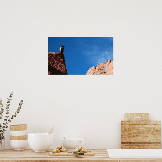 鳥と岩 ポスター (キッチン)