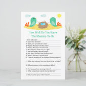 鳥と巣あなたは赤ちゃんシャワーをどれだけ知っているか (スタンド正面)