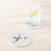 鳥と手紙のタトゥーがコースター コースター (側面)