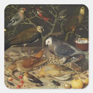 鳥と昆虫の静物生活， 1637 スクエアシール