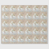 鳥と星のラップ紙 ラッピングペーパー (フラット)