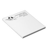 鳥と木のことわざの枝のような家族 ノートパッド (アングル)