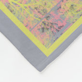 鳥と果実のインスパイア色 フリースブランケット (角)