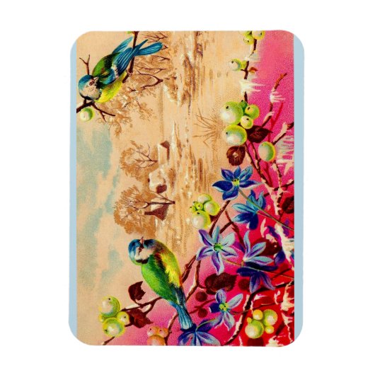 鳥と果実 マグネット (縦)