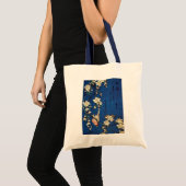 鳥と枝垂桜, 北斎 Bird and Weeping Cherry Tree, Hokusai トートバッグ (正面(商品))