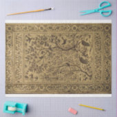 鳥と森のタペストリーデクページ紙 薄葉紙 (クラフト)